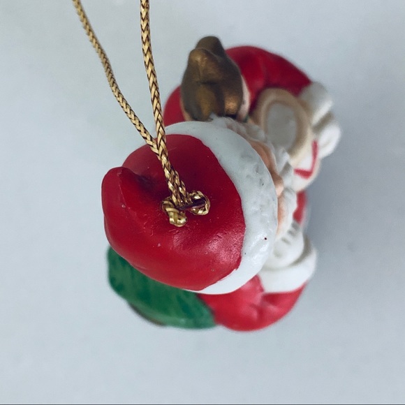 Ceramic Handpainted Santa Ornament - Picture 5 of 7